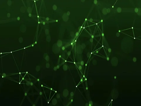 4k abstract loop color geometrical background with lines and dots Stock Footage 71363744