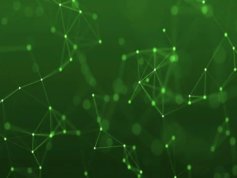 4k abstract loop color geometrical background with lines and dots Stock Footage 71365404