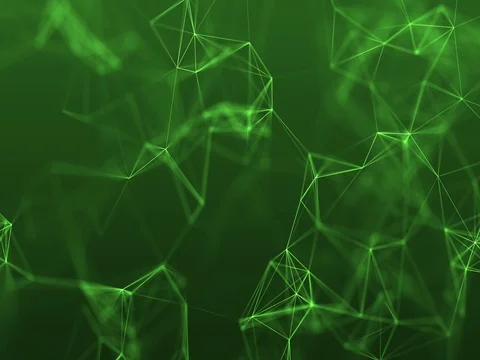 4k abstract loop color geometrical background with lines and dots Stock Footage 71378169