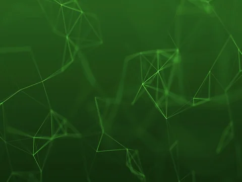 4k abstract loop color geometrical background with lines and dots Stock Footage 71386060