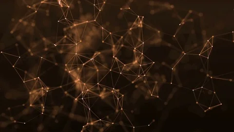 4k abstract loop color geometrical background with lines and dots Stock Footage 71439145