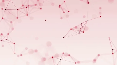 4k abstract loop color geometrical background with lines and dots Stock Footage 71444705