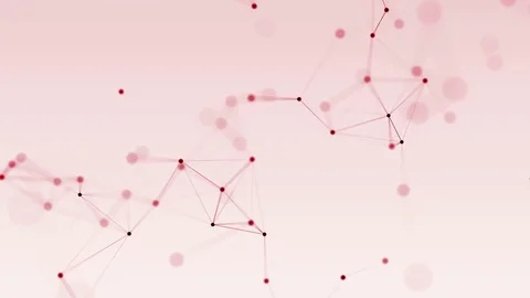 4k abstract loop color geometrical background with lines and dots Stock Footage 71445120