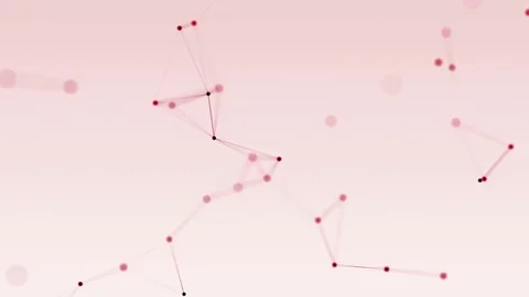 4k abstract loop color geometrical background with lines and dots Stock Footage 71445422