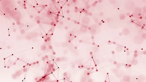 4k abstract loop color geometrical background with lines and dots Stock Footage 71446061