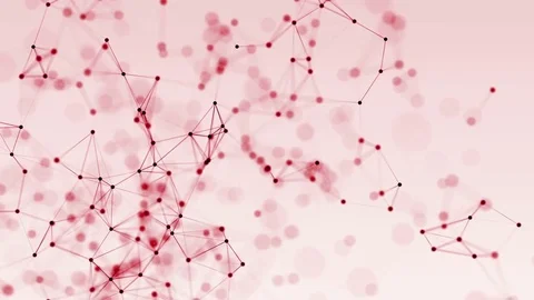 4k abstract loop color geometrical background with lines and dots Stock Footage 71446884