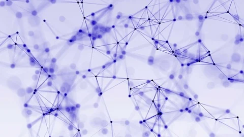 4k abstract loop color geometrical background with lines and dots Stock Footage 71456852