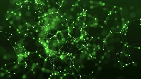 4k abstract loop color geometrical background with lines and dots Stock Footage 71491084