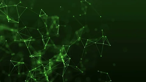 4k abstract loop color geometrical background with lines and dots Video stock 71491984
