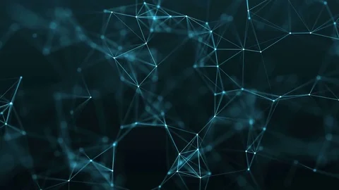 4k abstract loop color geometrical background with lines and dots Stock Footage 73878586