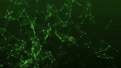 4k abstract loop color geometrical background with lines and dots Stock Footage 75957385