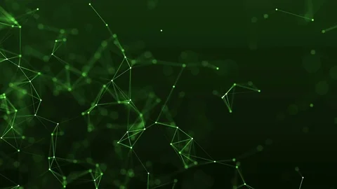 4k abstract loop color geometrical background with lines and dots Stock Footage 75957476