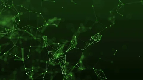 4k abstract loop color geometrical background with lines and dots Stock Footage 75957566