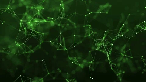 4k abstract loop color geometrical background with lines and dots Stock Footage 75957792