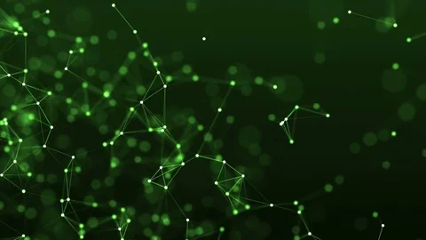 4k abstract loop color geometrical background with lines and dots Stock Footage 75972889