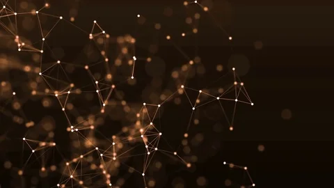 4k abstract loop color geometrical background with lines and dots Stock Footage 75973208