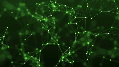 4k abstract loop color geometrical background with lines and dots Stock Footage 75973453