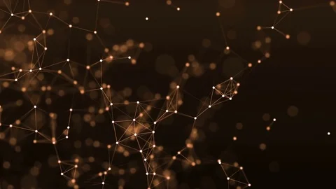 4k abstract loop color geometrical background with lines and dots Stock Footage 75973734