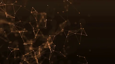 4k abstract loop color geometrical background with lines and dots Stock Footage 75974408