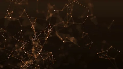 4k abstract loop color geometrical background with lines and dots Stock Footage 75974616