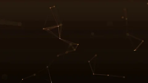 4k abstract loop color geometrical background with lines and dots Vídeo Stock 75975965