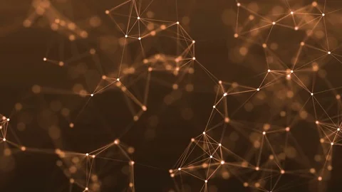 4k abstract loop color geometrical background with lines and dots Stock Footage 75976776