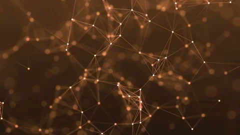 4k abstract loop color geometrical background with lines and dots Stock Footage 75977104