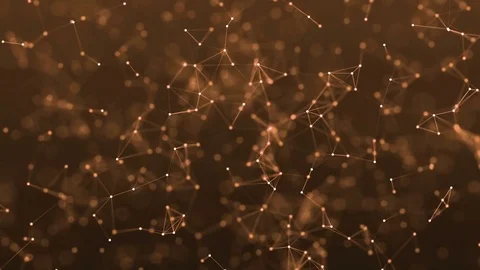 4k abstract loop color geometrical background with lines and dots Stock Footage 75977370