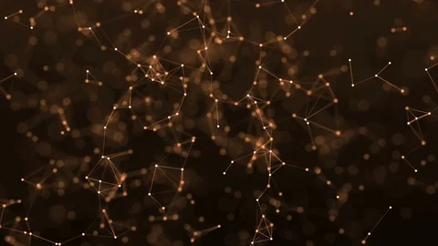 4k abstract loop color geometrical background with lines and dots Stock Footage 75977783