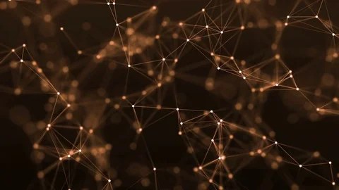 4k abstract loop color geometrical background with lines and dots Stock Footage 75977797