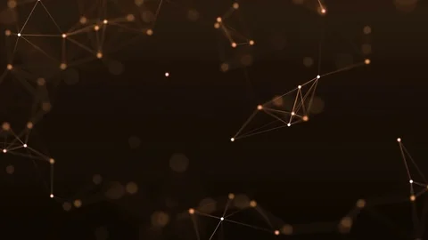 4k abstract loop color geometrical background with lines and dots Stock Footage 75977940