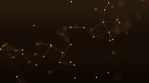 4k abstract loop color geometrical background with lines and dots Stock Footage 75978134