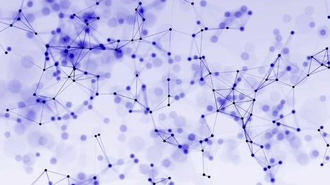 4k abstract loop color geometrical background with lines and dots Stock Footage 75980419
