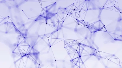 4k abstract loop color geometrical background with lines and dots Stock Footage 75980889