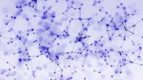 4k abstract loop color geometrical background with lines and dots Stock Footage 75980898