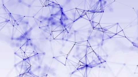 4k abstract loop color geometrical background with lines and dots Stock Footage 75981726