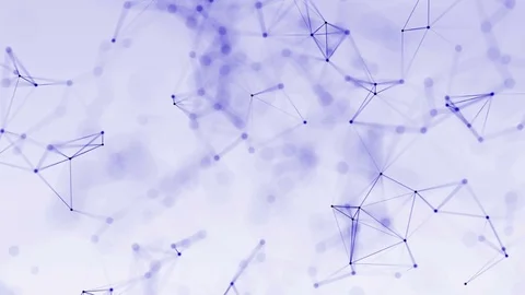 4k abstract loop color geometrical background with lines and dots Stock Footage 75984602