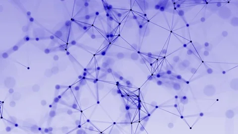 4k abstract loop color geometrical background with lines and dots Stock Footage 76013038