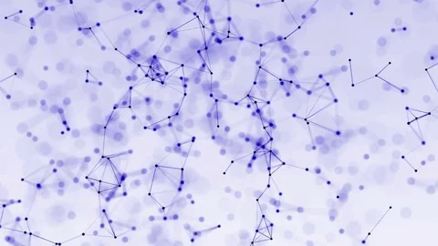 4k abstract loop color geometrical background with lines and dots Stock Footage 76014938