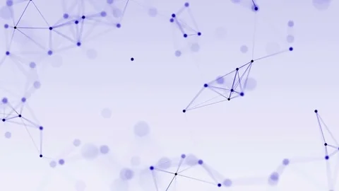 4k abstract loop color geometrical background with lines and dots Stock Footage 76015810