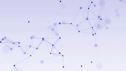 4k abstract loop color geometrical background with lines and dots Stock Footage 76015963