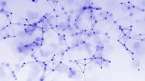 4k abstract loop color geometrical background with lines and dots Stock Footage 76032011