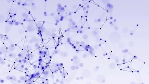 4k abstract loop color geometrical background with lines and dots Stock Footage 76032390