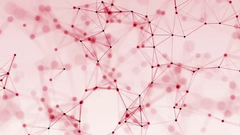 4k abstract loop color geometrical background with lines and dots Stock Footage 76032489