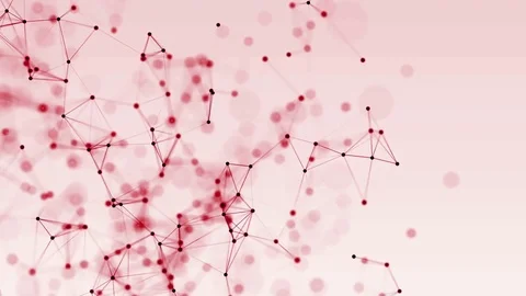4k abstract loop color geometrical background with lines and dots Stock Footage 76032665
