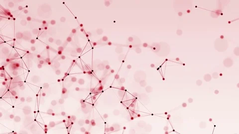 4k abstract loop color geometrical background with lines and dots Stock Footage 76032863