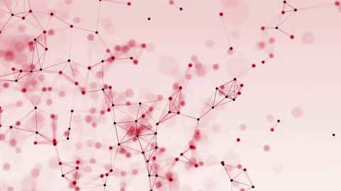 4k abstract loop color geometrical background with lines and dots Stock Footage 76032900