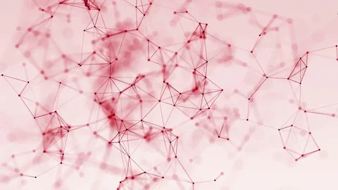 4k abstract loop color geometrical background with lines and dots Stock Footage 76034794