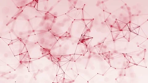 4k abstract loop color geometrical background with lines and dots Stock Footage 76035782