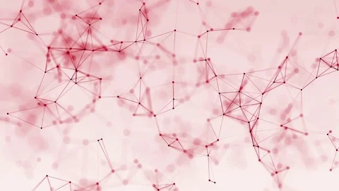 4k abstract loop color geometrical background with lines and dots Stock Footage 76035826